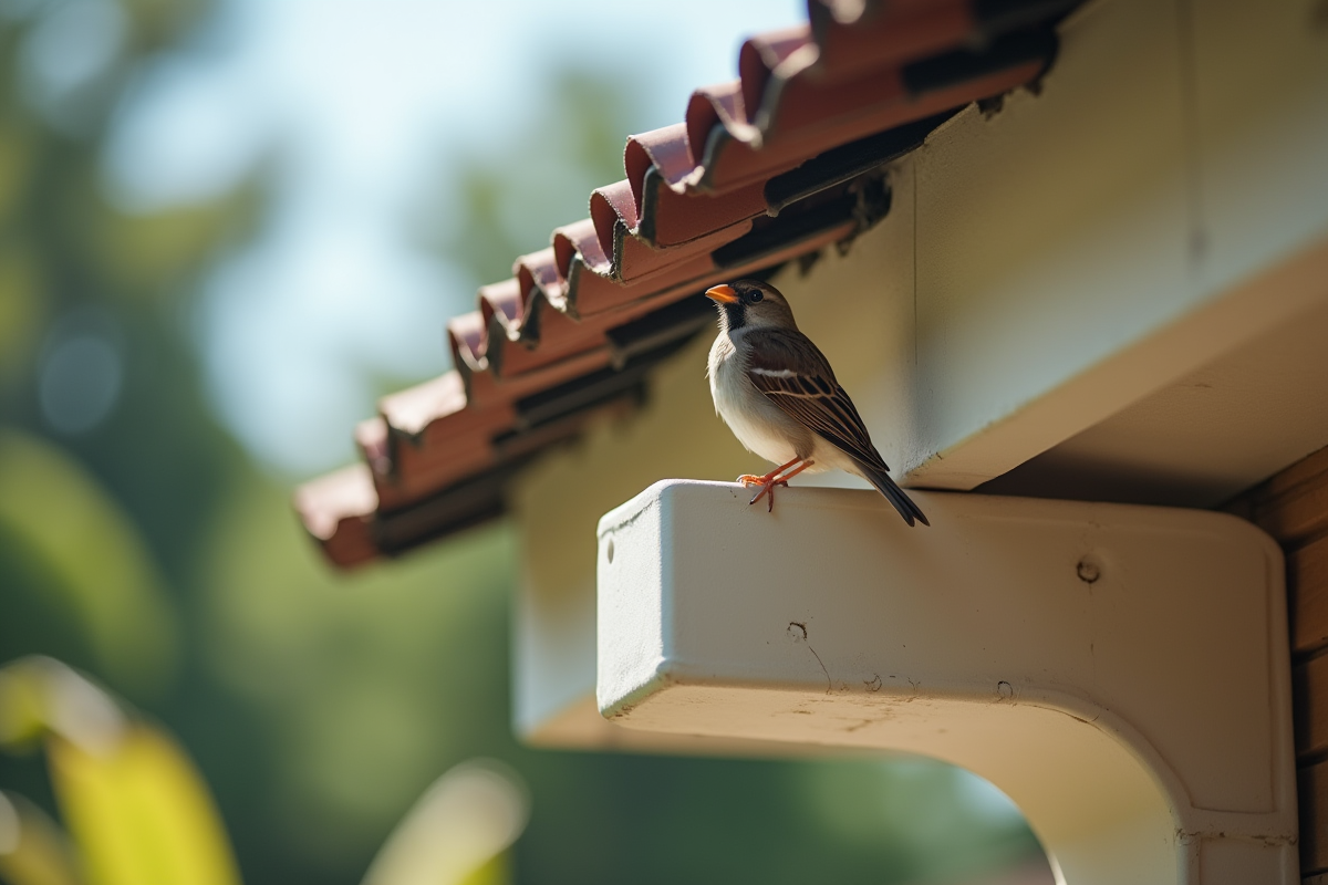 Oiseau assis près d
