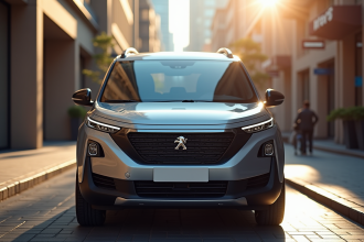 Peugeot Rifter 2024 stationné en ville en plein jour