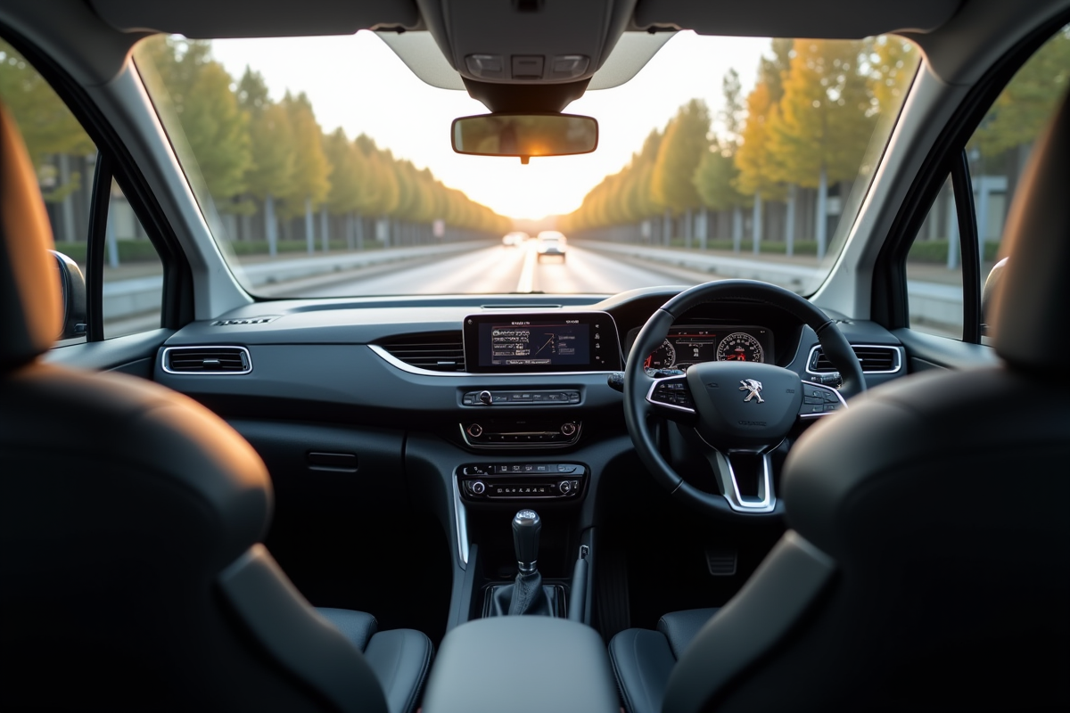 Intérieur du Peugeot Rifter 2024 tableau de bord et sécurité