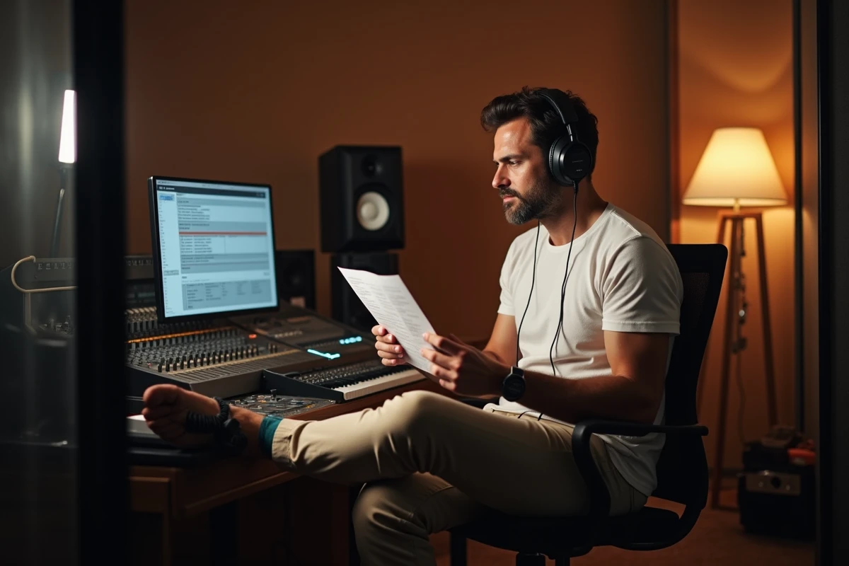Un chanteur tente de suivre le tempo fixe du disque original au lieu de l'adapter à son souffle
